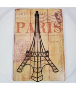 Vintage 1980s Eiffel Tower Paris Wall ART Decor 12x8 Inch - £13.28 GBP