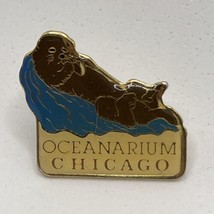 Chicago Illinois Oceanarium City State Souvenir Travel Enamel Lapel Hat Pin - £6.20 GBP