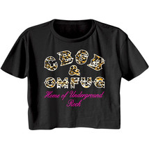 CBGB OMFUG Leopard Women&#39;s Crop T Shirt New York Underground Punk Rock T... - £20.89 GBP+