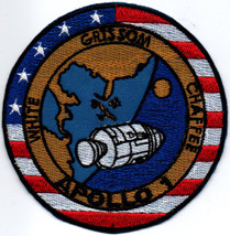 Apollo 1 USA Cancelled Space Flights Badge Iron On Embroidered Patch - £15.74 GBP+