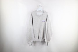 Vintage 90s Russell Athletic Mens XL Spell Out Crewneck Sweatshirt Heather Gray - £52.20 GBP