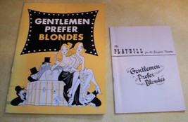 1951 Gentlemen Prefer Blondes Paper Playbill Ziegfeld Theater Show Broadway Play - £25.60 GBP