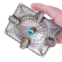 c1940&#39;s Navajo Stamped Silver and turquoise ashtray - $589.05