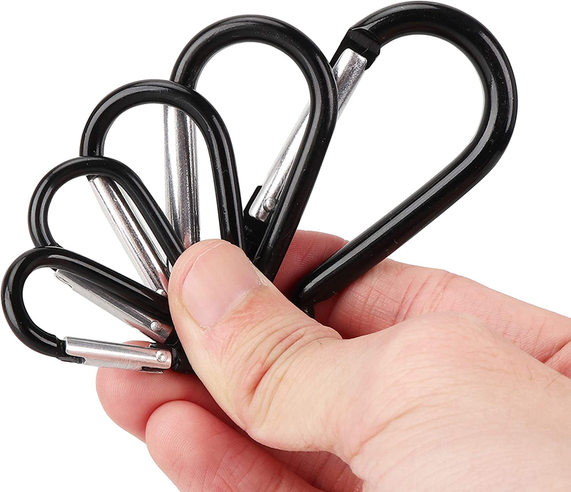 Swatom Aluminum Carabiner Clip 1.6/1.9/2.3/2.7/3.1 Inches Spring Snap Hook Keyri Item image 3