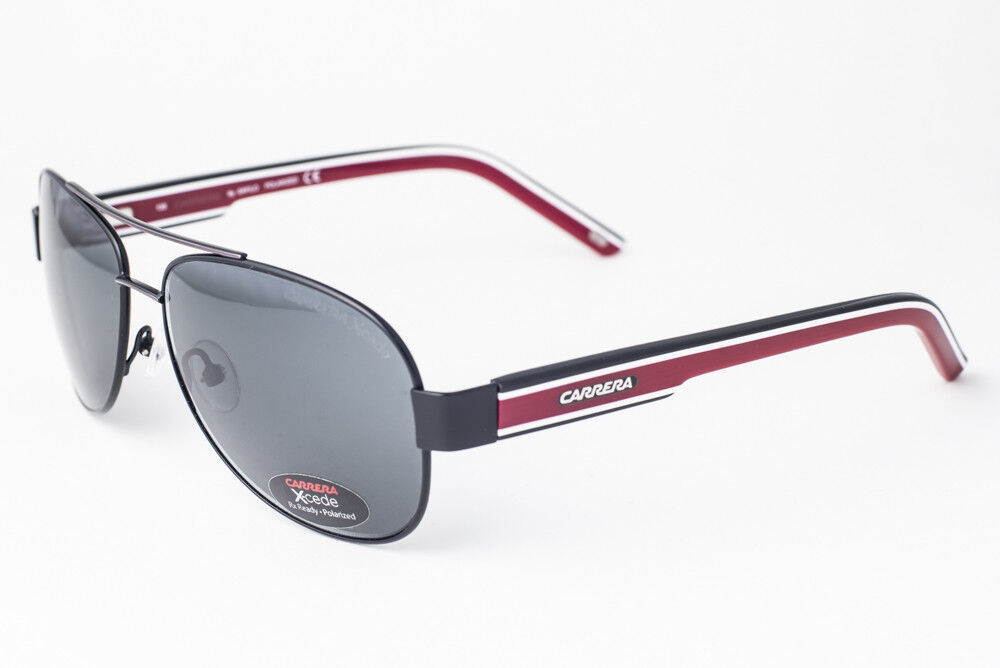 Carrera 7019 Xcede Black &amp; Red / Gray Polarized Sunglasses 7019/S 16P 58mm - $94.53