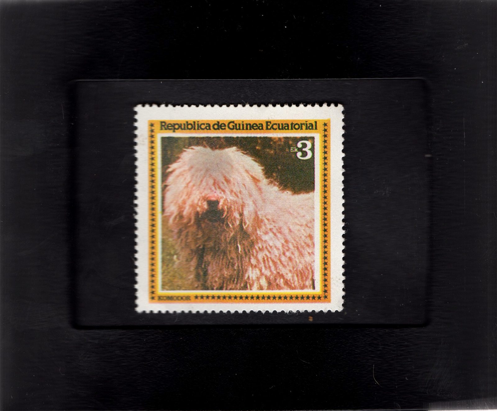  Tchotchke Frame Stamp Art -Collectible Postage - Hungarian Komondor - $8.99