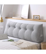 SOGA 180cm Silver Triangular Wedge Bed Pillow Headboard Backrest Bedside... - $128.90