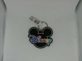 Classic Disney Logo Mickey Head Ears Brand New Rubber Silicone Keychain Key Ring - £12.85 GBP
