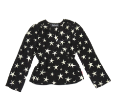 NWT Realisation Par The Bianca Top in Star Struck Tie Front Silk Crop Bl... - $180.00