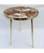 Petrified Wood Agate Round Edge Side/Coffee Table - $301.00+