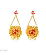 Assamese earing Nepali Wedding Gold Plated Kundan Jewelry Set New - €15,47 EUR