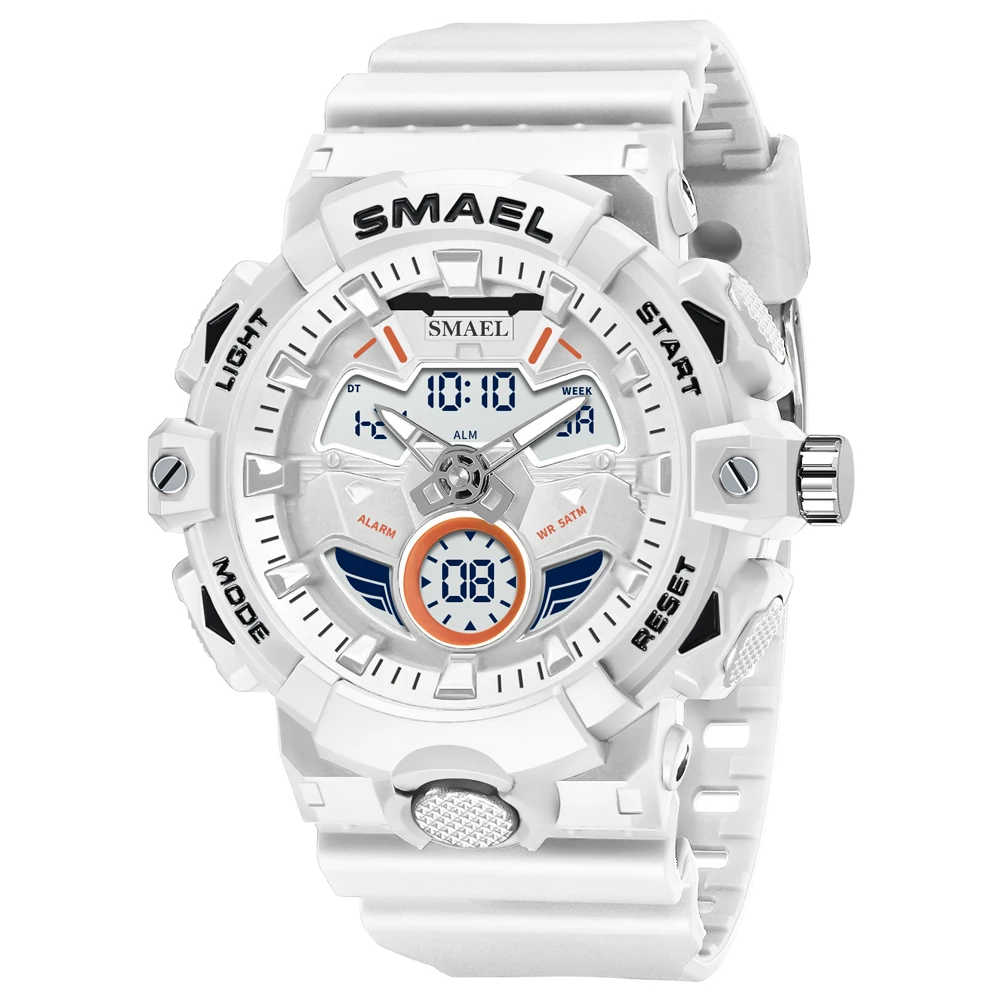 Digital and Quartz Movement Men Sport Watches LED Light Multifunction Chrono Dat - £22.38 GBP