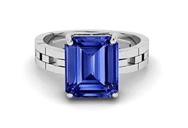 10.25 Ratti /9.50 Carrat AA++ Quality Natural Blue Sapphire Neelam Gemstone Silv - £24.17 GBP