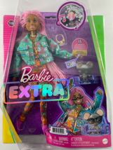 Barbie Extra Doll #10 in Floral-Print Jacket &amp; Jogger Set New 2021 - £19.34 GBP
