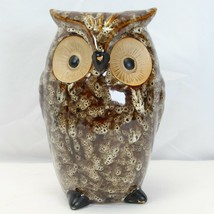 Farmhouse Brown Owl Vase Elegant Expressions Ceramic Figurine 8.5” - £9.39 GBP