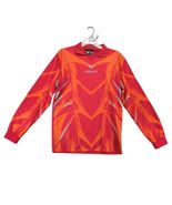 Vtg 90s Uhlsport Soccer Goalkeeper Jersey Men&#39;s M Orange Red Elbow Pads ... - $56.01 CAD