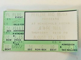 Jethro Tull Metal Rock Concert Ticket Stub vtg 1976 Mcnichols Arena Denver CO - £23.33 GBP