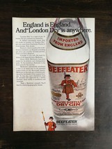 Vintage 1969 Beefeater London Distilled Dry Gin Full Page Original Ad 324 - £5.42 GBP