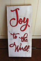 Joy to the World Reclaimed Pallet Wood Sign - £10.70 GBP