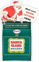 ESSO Santa Claus Mailbox Laser Cut Metal Sign Advertisement - £54.23 GBP