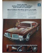 Vintage Cutlass Hardtop Oldsmobile Print Magazine Advertisement 1971 - $9.59 CAD