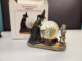 Wizard Of Oz collectible Wicked Witch Snow Globe Winged Monkey Music Box - £74.38 GBP