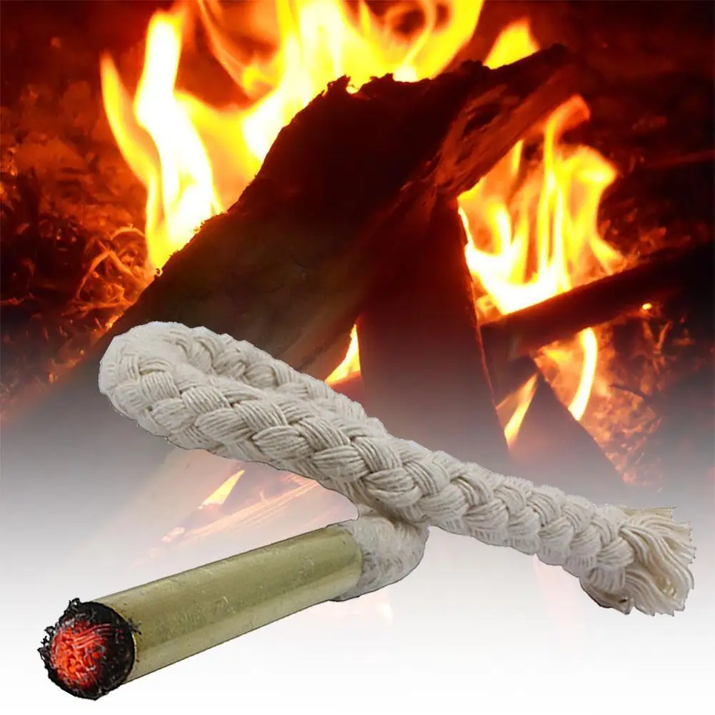 New Portable Fire Lighter Rope Torch Rod Outdoor Camping Hiking Field Survival - £6.40 GBP