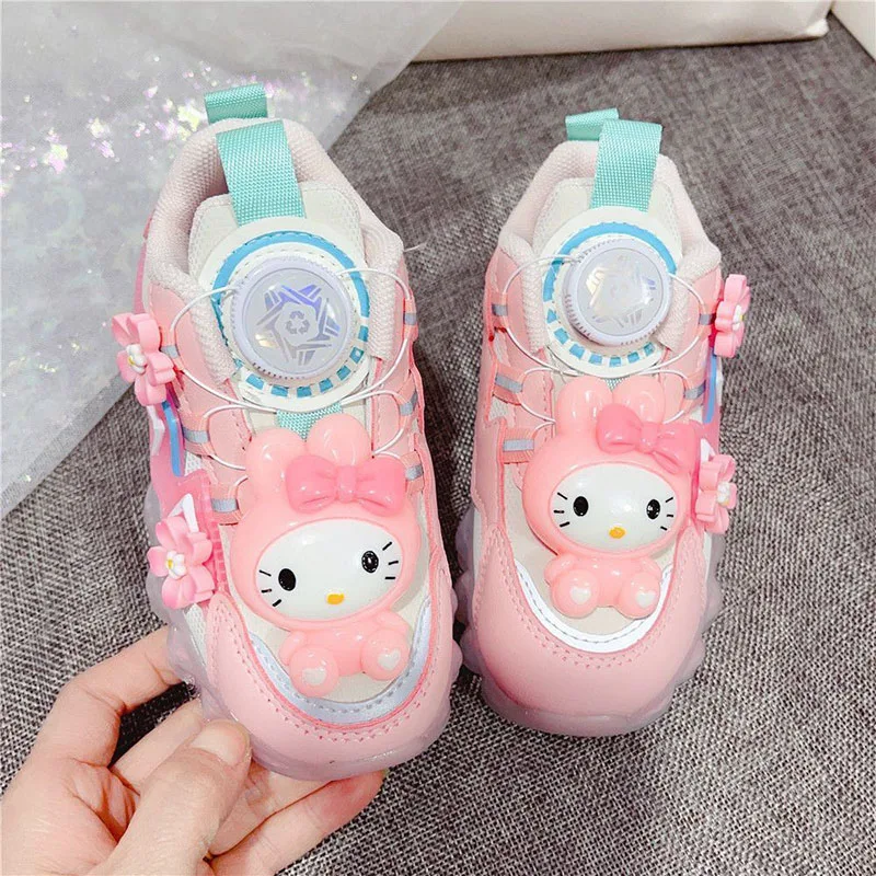 Kawaii Sanrio Anime Sneakers Cute Hello Kittys My Melody Cartoon Rotating - £25.57 GBP