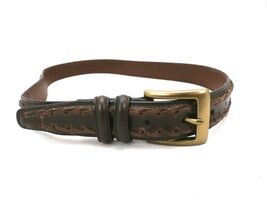 Vintage Belt  Brown Laced Detail Leather Belt Size 32 1980S - $422.58 MXN Vintage Belt  Brown Laced Detail Leather Belt Size 32 1980S - $422.58 MXN