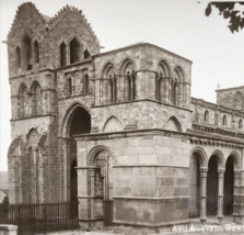 Vintage RPPC Avila Basilica of San Vicente Spain Real Photo Postcard - £7.45 GBP