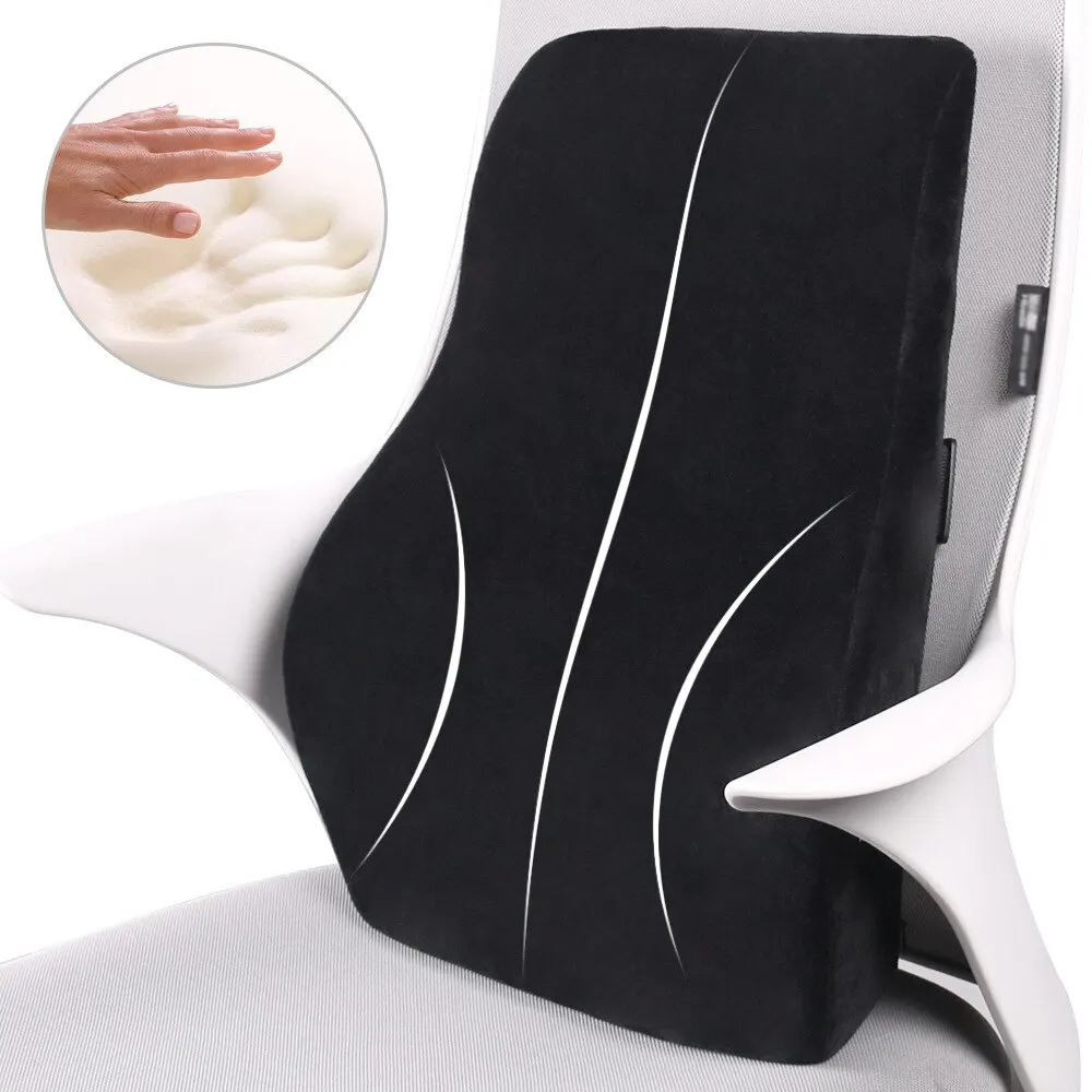 Car Waist Support Pillow Office Chair Rebound Memory Foam Cushion Relax ... - £24.31 GBP
