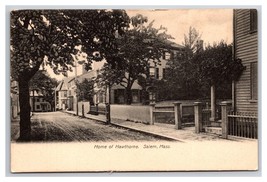 Home of Nethaneil Hawthorne Salem Massachusetts MA UNP UDB Postcard Z10 - £3.05 GBP