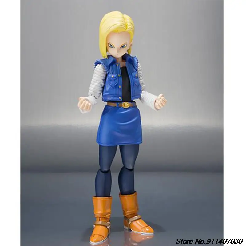 Shf dragon ball z android no 18 action figure model toys 14cm decoration creative gift thumb200