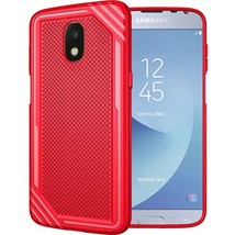 For Samsung J3 2018 Premium Ultra Thick Line Design Armor Lite TPU Case RED - £4.59 GBP