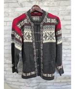 Artic Circle Unisex Sweater Nordic Fair Isle 100% Pure Wool Snowflake Ca... - $2,284.55 MXN