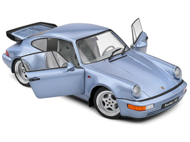 1990 Porsche 911 (964) Turbo Horizon Blue Metallic 1/18 Diecast Model Car by Sol - £63.77 GBP