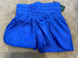 NWT - HALARA Blue Nylon/Elastane Dolphin Hem Running Shorts - Large - £13.37 GBP