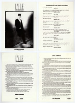 Lyle Lovett Pontiac Mca Promo Press Cards w/envelope 1988 Press Kit - £13.43 GBP