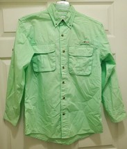 WORLD WIDE SPORTSMAN Men&#39;s S L/S Outdoor Fishing Shirt Vented Lt Green - $24.65