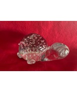 Vintage Sea Turtle Paperweight Art Glass w Controlled Bubbles Bullicante? - $264.46 MXN