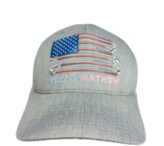 Travis Mathew Golf Club American Flag Baseball Hat Cap Fitted S M Flexfi... - £27.40 GBP