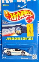 Hot Wheels Early-Mid 1990s Release #60 Lamborghini Countach White w/ UHs... - $20.00