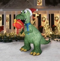 Gemmy  Holiday Time 10ft Giant T-Rex  Dinosaur Christmas Airblown Inflatable - £76.43 GBP