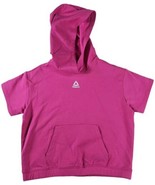 Reebok Teens Ladies Rasberry Rose Short Sleeve Pullover Hoodie Top Large... - $12.86