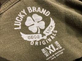 Lucky Brand Clover XL Mens Green XXL T-Shirt - £12.12 GBP