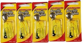 Johnson Beetle Spin 1/8 Ounce BSVP 1/8-FC Lot of 5 - £19.94 GBP