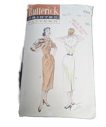 14/32 Vintage 1950s Sewing Pattern Butterick 6504 Rockabilly Wing Collar... - $19.99