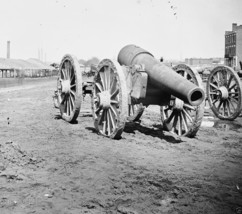 Captured Confederate siege gun Rocketts Landing 1865 New 8x10 US Civil War Photo - $8.81