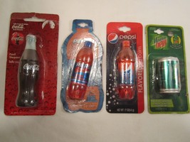 (Lot Of 4) Pepsi &amp; Mountain Dew Lip Balm 2011 &amp; Coke Pencil Sharpner 1997 [F3] - £11.48 GBP