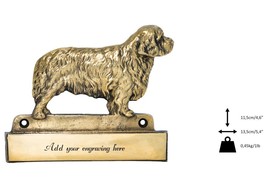 Clumber, dog plaque, can be engraved, limited edition, ArtDog - £61.32 GBP